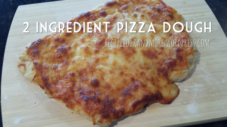 2 ingredient pizza dough - seriously just 2 ingredients! Customize with your fave pizza toppings or use for breadsticks, garlic bread, dessert pizza, and more.