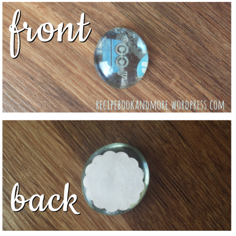 DIY Personalized Magnet Tutorial - use Mod Podge to attach photos, scrapbook paper, stickers, to glass stones