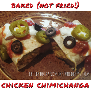 Chicken Chimichangas - awesome slow cooker chicken plus your fave fillings and toppings. Oven baked, not fried.