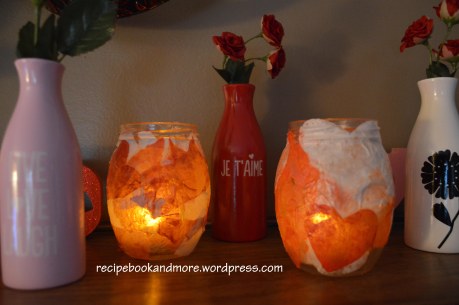 Turn plain old jars into candle holders with just tissue paper and Mod Podge - DIY Tutorial