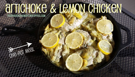 artichoke-and-lemon-chicken-recipe-whole-30-cast-iron-skillet-one-pot-meal