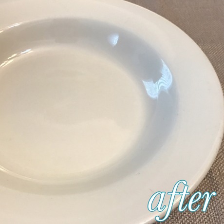 One step scratch removal for dishes - Tips and Tricks - DIY